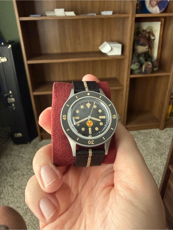 Other - Tandorio “50 fathoms” with Striped Fabric Strap.  Automatic. 40mm.